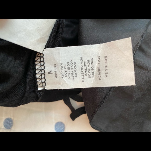 Venus Women’s Black Rayon Tank Sz Med. NEW IN BAG - Picture 10 of 14